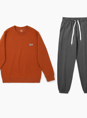 男装女装2022秋季新款情侣薄款套装圆领宽松休闲运动长袖卫衣外套