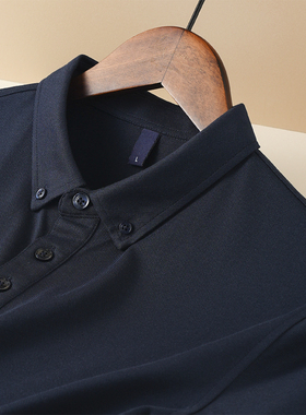 POLO衫男半袖刺绣冰丝美式打底高端体恤薄款衣服Polo保罗潮牌男装