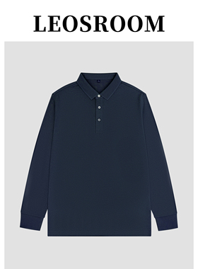 POLO衫男长袖春秋polo2023T恤春秋季t恤打底纯棉上衣翻领休闲男士