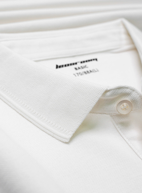 白色春秋衣装T复古夏男生T恤衫帅气男潮牌防晒青年男冰丝POLO衫男