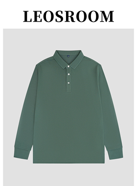 POLO衫男长袖春秋2023薄款秋季t恤纯棉polo体恤男士上衣新款休闲