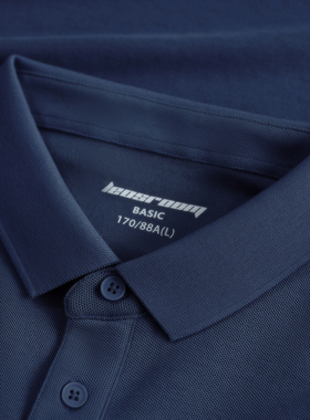 polo衫男士保罗短袖t恤翻领正肩潮流复古夏季纯色日系全棉半袖黑