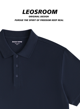 体恤高端翻领短袖T恤Polo保罗薄款男装潮牌帅气美式全棉衣服潮流