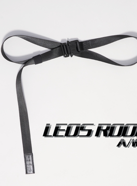 LEOS腰带男士文艺快速扣机能国潮工装暗黑工业风加长尼龙皮带时尚