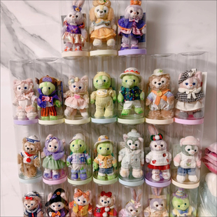 迪士尼挂件收纳盒星黛露玲娜贝儿公仔玩偶毛绒玩具手办马卡龙罐子