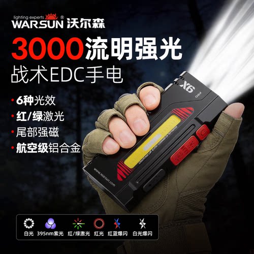 沃尔森WARSUNX6紫光强光