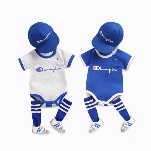 可爱影楼拍照运动棒球服短袖哈衣