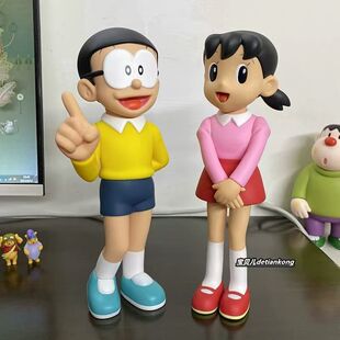 大雄静香叮当猫哆啦A梦可爱潮玩手办盲盒礼品摆件
