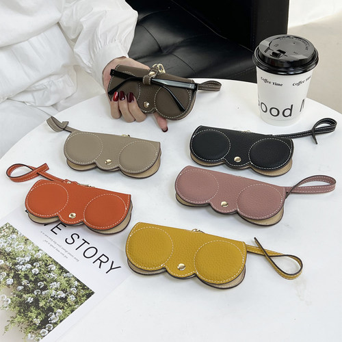 真皮眼镜包太阳眼镜保护套女新品