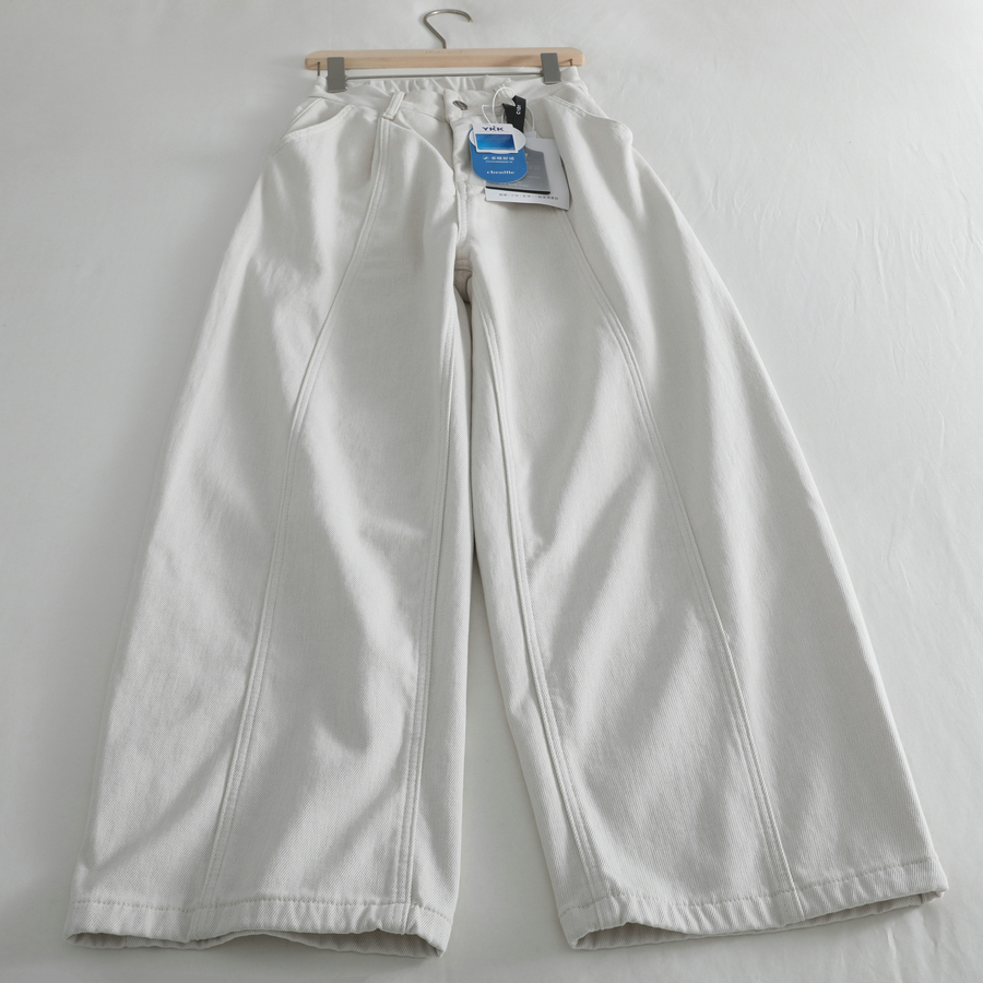 修腿神器！2025秋冬加绒阔腿牛仔裤女收胯宽松显瘦杨桃裤长裤