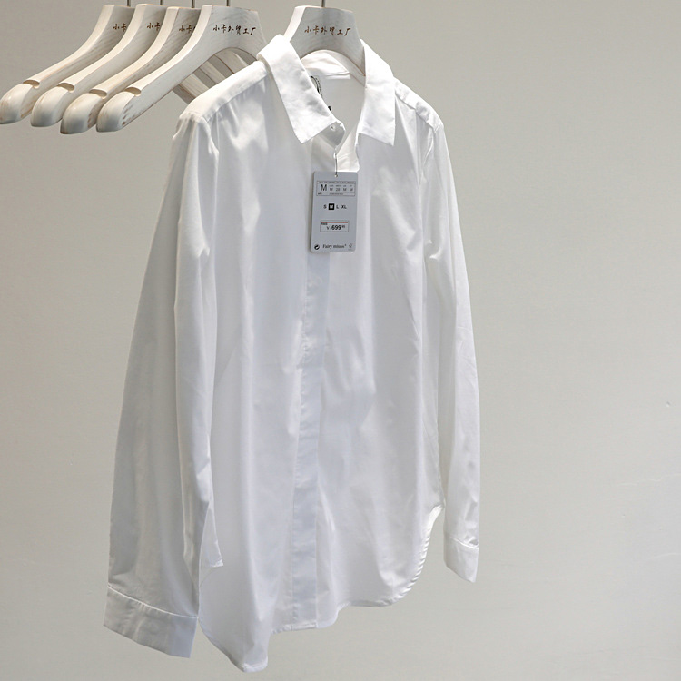 衬衫细节处理到位新款宽松长袖