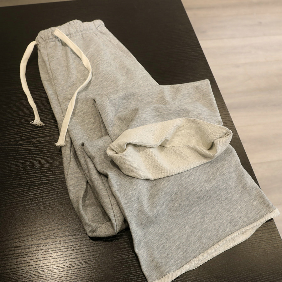 大胆放心冲~通勤风灰色窄版阔腿休闲裤女显瘦百搭直筒卫裤长裤