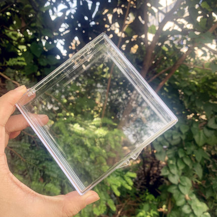 亚克力透明盒蝴蝶昆虫标本盒首饰化石贵重物品收藏塑料带盖收纳盒