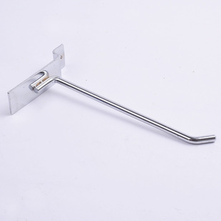 槽板五金货架挂钩铁艺收纳加粗金属网格网片挂钩多尺寸槽板挂钩