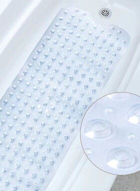 组合PV浴室防滑垫100*40浴缸垫带吸盘地垫外贸浴防水