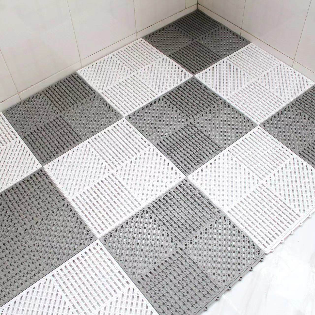 浴室防滑地垫卫生间淋浴房脚垫酒店厕所镂空拼接垫泳池疏水地垫