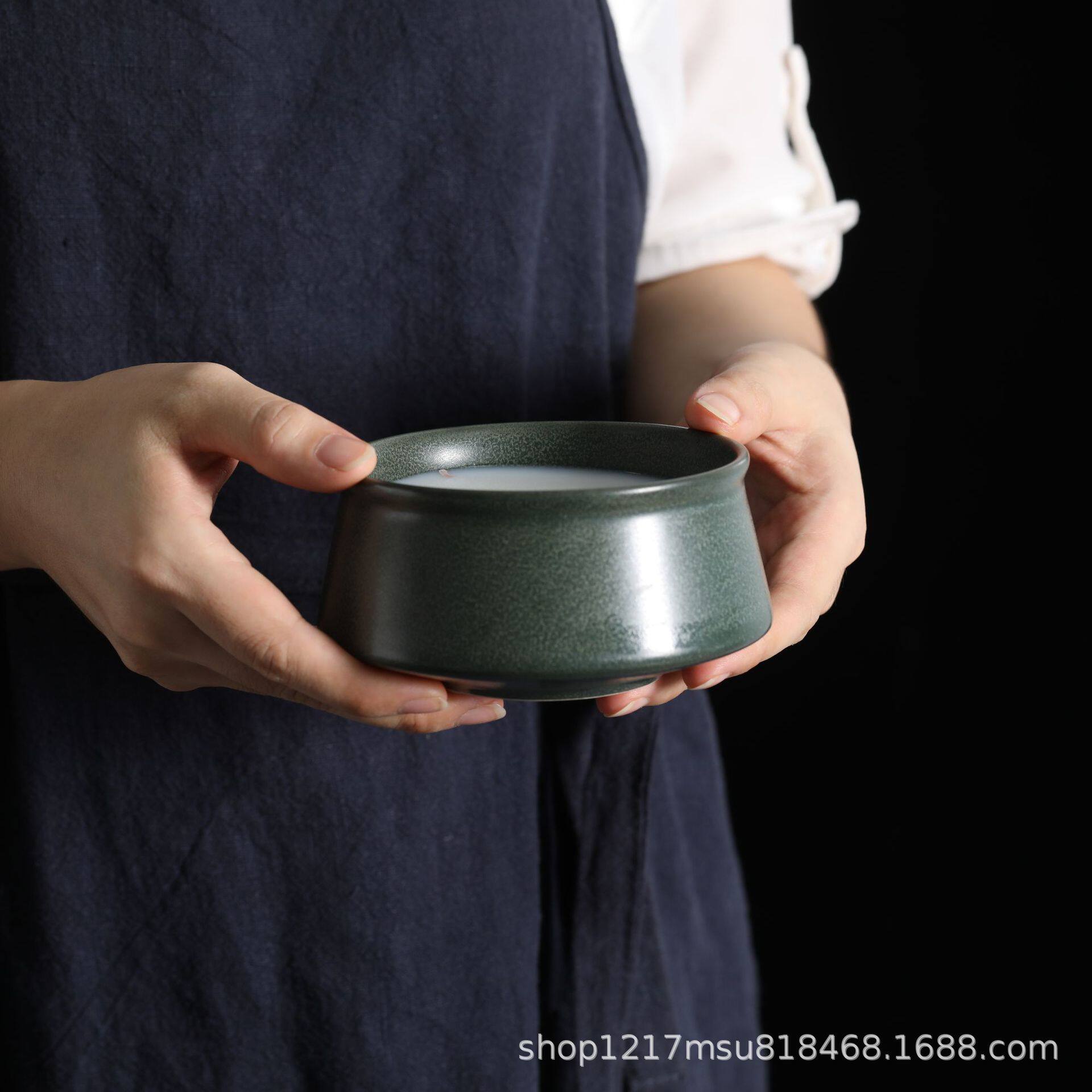 日韩式料理寿司陶瓷餐碗创意饭碗家用米饭抹茶碗餐厅餐具