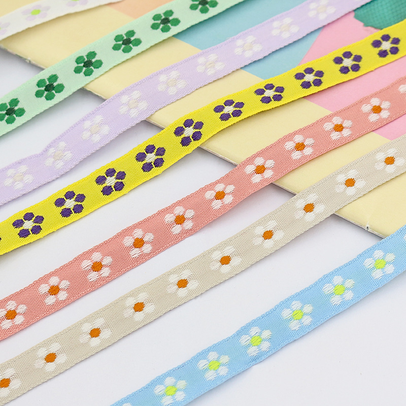 【20码一卷】1.2m宽花朵提花刺绣织带手工汉服箱包鞋子辅料
