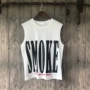 Mùa hè cổ rộng cotton thoáng khí không tay đẹp trai vest vest T-shirt hip hop cá tính cặp đôi vest nam - Áo vest cotton áo thun coolmate