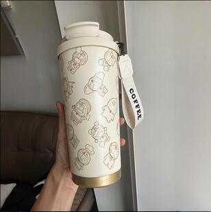 哆啦A梦原创卡通可爱保温杯学生儿童便携316不锈钢双饮习惯水杯