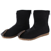 休闲鞋 2020新款 棉靴民族风男靴中筒男女款 翘头靴加绒加厚