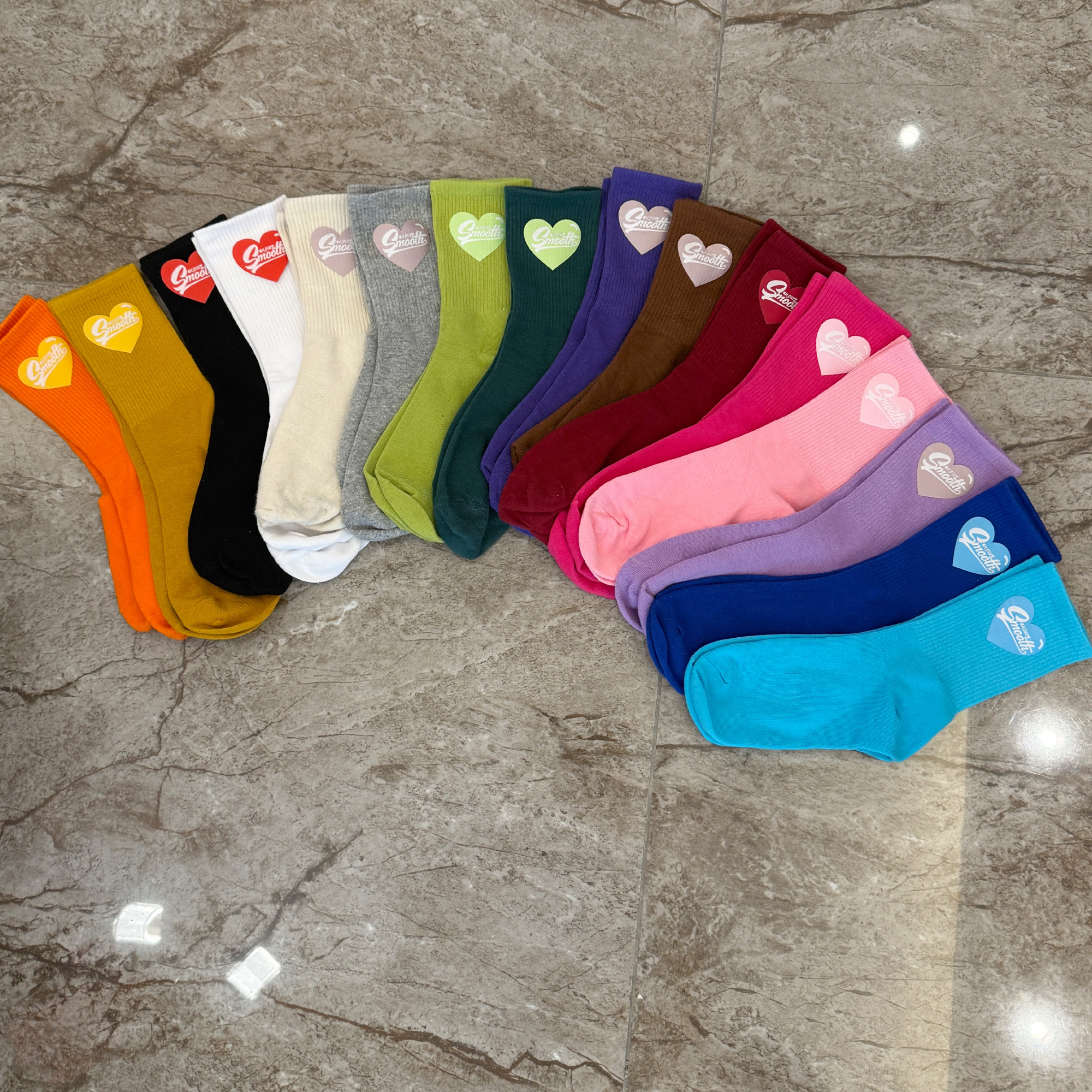 【桃心短袜】原创薄款情侣棉袜女秋季女袜春夏透气袜子百搭春秋棉