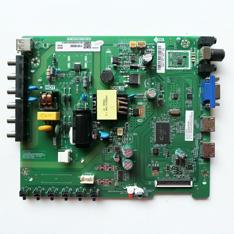 联想电视机主板TP.VST69T.PB753