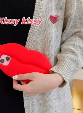 小红书oppoA3pro/A5/A2m大嘴唇k12s/A58x手机壳红色OPPOFindx8/7/5/6小众OPPO Reno14/13/12/11/10个性