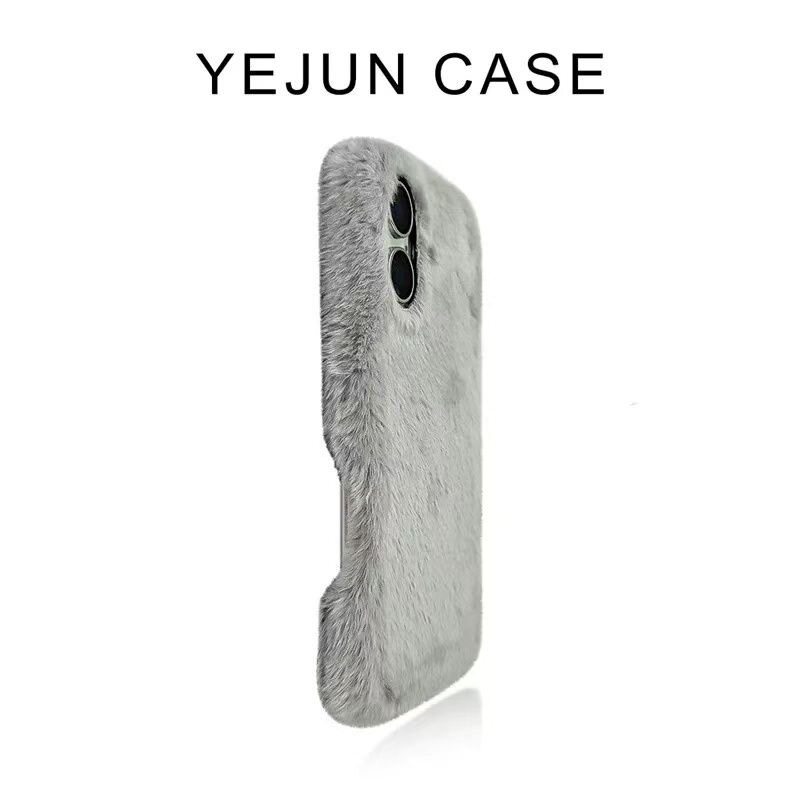 INS纯色Civi5pro/4/3毛绒手机壳Turbo4Pro/3适用12s小米15/13Ultra/k90/K80/k70红米Note14/13pro+简约12