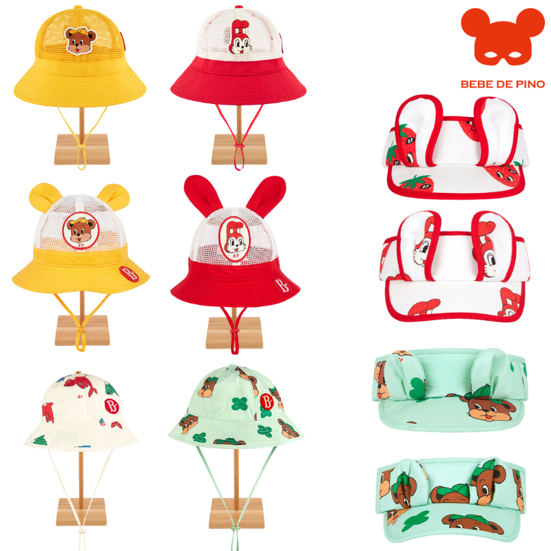 BEBEDEPINO镂空防晒渔夫遮阳帽