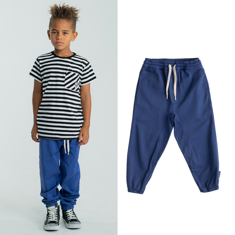 NUNUNU纯棉宽松休闲长裤