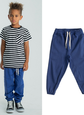 NUNUNU23春夏款男女儿童纯棉宽松休闲长裤