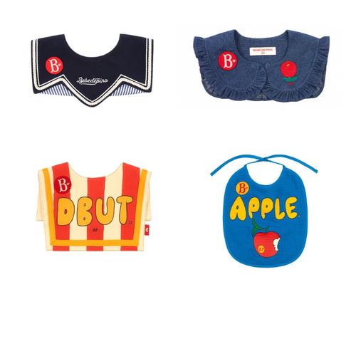 贝贝品诺条纹围兜围领口水巾