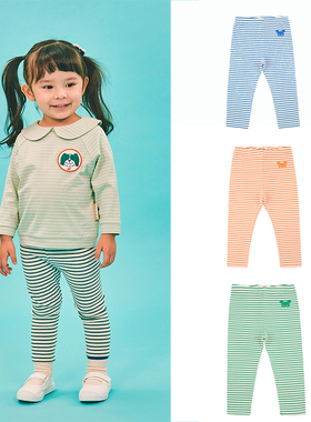 (现货)BEBEDEPINO/贝贝品诺2021春款儿童基础款三色条纹打底裤