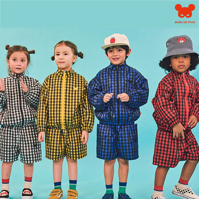 贝贝品诺基础款短裤格子