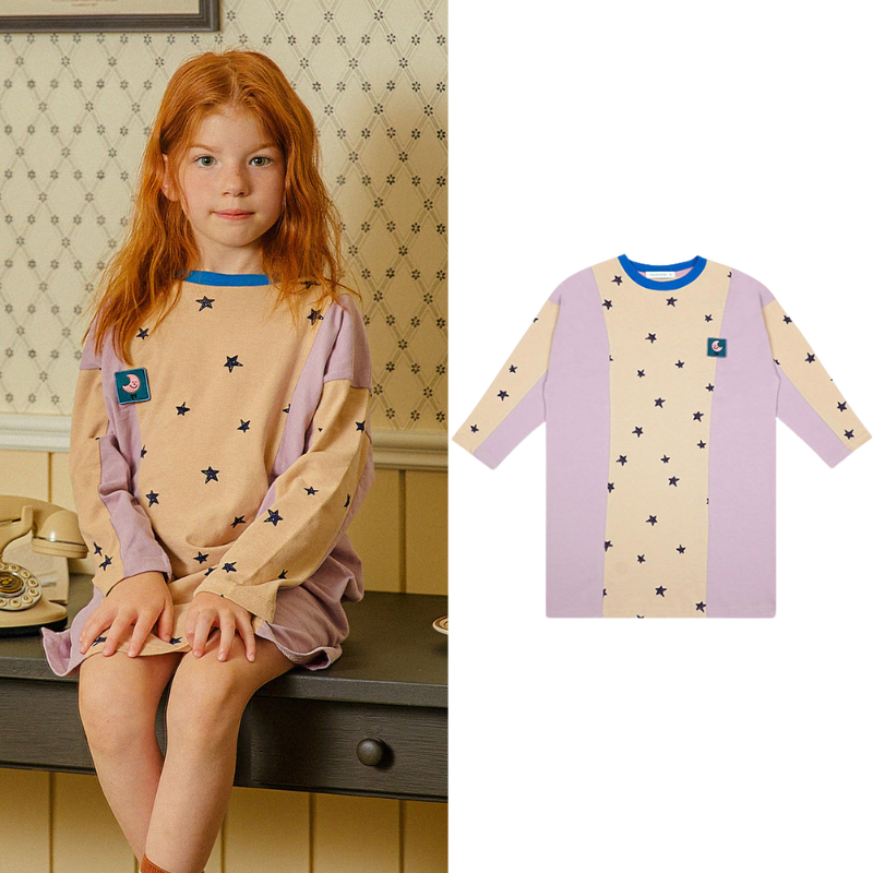 PRANKSOME圆领长袖连衣裙