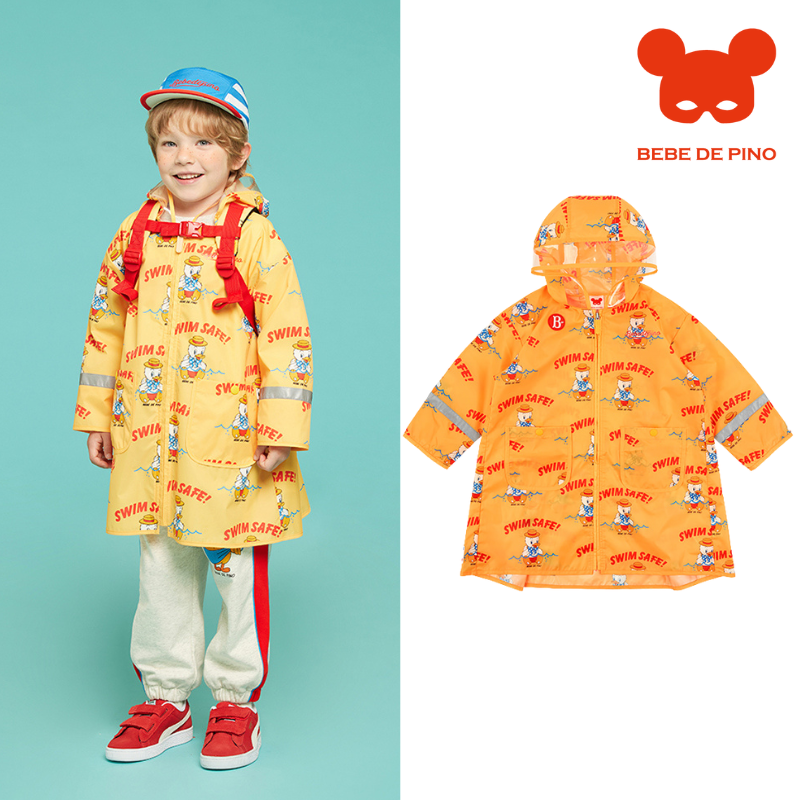 BEBEDEPINO宽松连帽雨衣