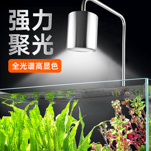 鱼缸灯led筒灯原生溪流缸WRGB全光谱水草灯金鱼爆藻鱼缸观赏鱼灯