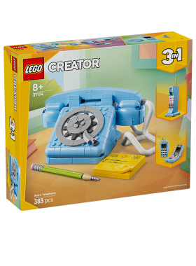 【8月新品】LEGO乐高31174复古电话拼搭积木模型玩具