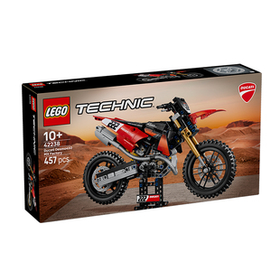 LEGO乐高42238杜卡迪Desmo450MX原厂摩托车益智拼搭积木儿童玩具