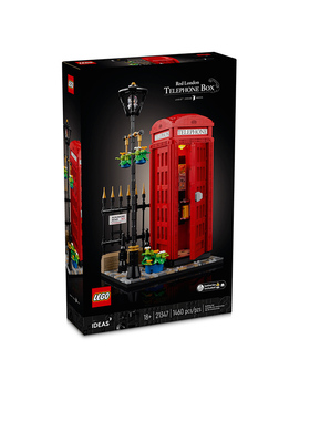 LEGO乐高IDEAS系列21347伦敦红色电话亭模型拼搭积木玩具益智礼物