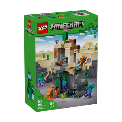 LEGO乐高我的世界系列21587僵尸地牢男女孩拼搭积木玩具礼物