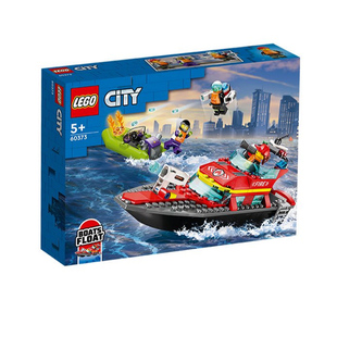 LEGO乐高城市系列60373消防救援艇拼搭益智积木玩具男孩礼物