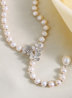 气质时尚个性淡水珍珠优雅项链超