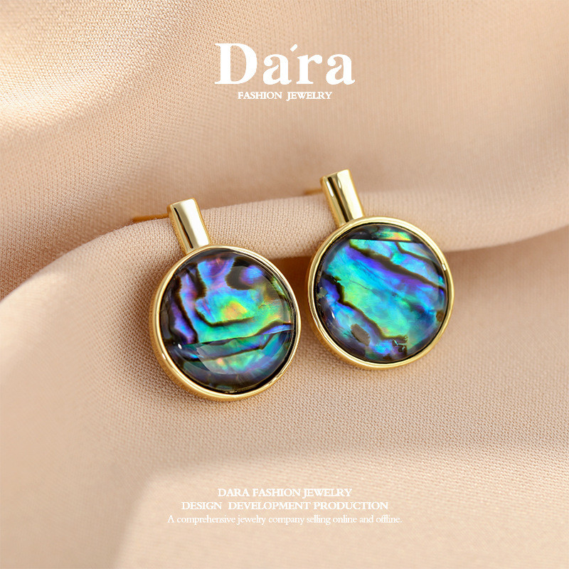 925银针法式复古耳环项链两件套