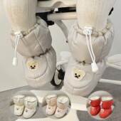 子秋冬款 男女宝宝靴学步鞋 袜一体0 12个月 加绒软底保暖鞋 婴儿鞋