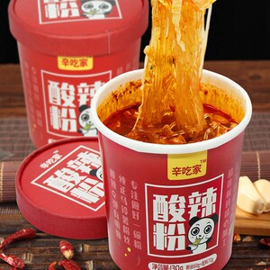 辛吃家酸辣粉桶装整箱6桶夜宵即食方便速食粉丝东北马铃薯米线
