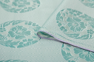 团花纹四经绞罗提花旗袍连衣裙汉服新中式丝绸桑蚕丝真丝面料传统