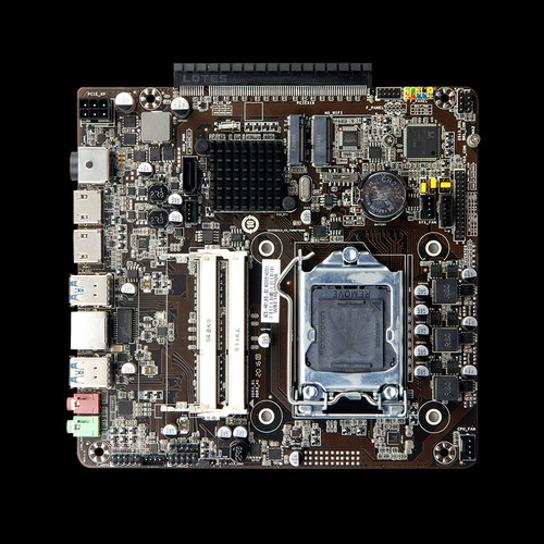 促销 H81侧插一体机主板1150针DDR3双内存插槽超薄LVDS可斜插显卡