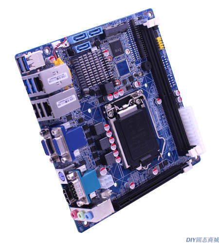 现货 H110itx主板双VGA/HDMI三屏输出双千兆网卡/8USB/MSATA/WIFI